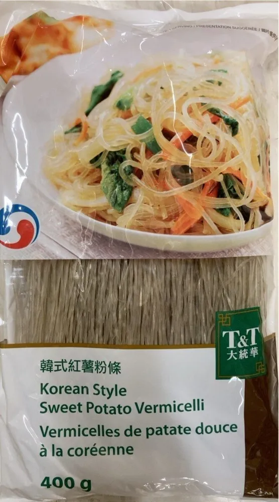 Vermicelles de patate douce à la coréenne