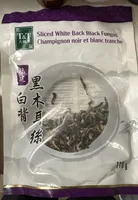 Sliced White Back Black Fungus
