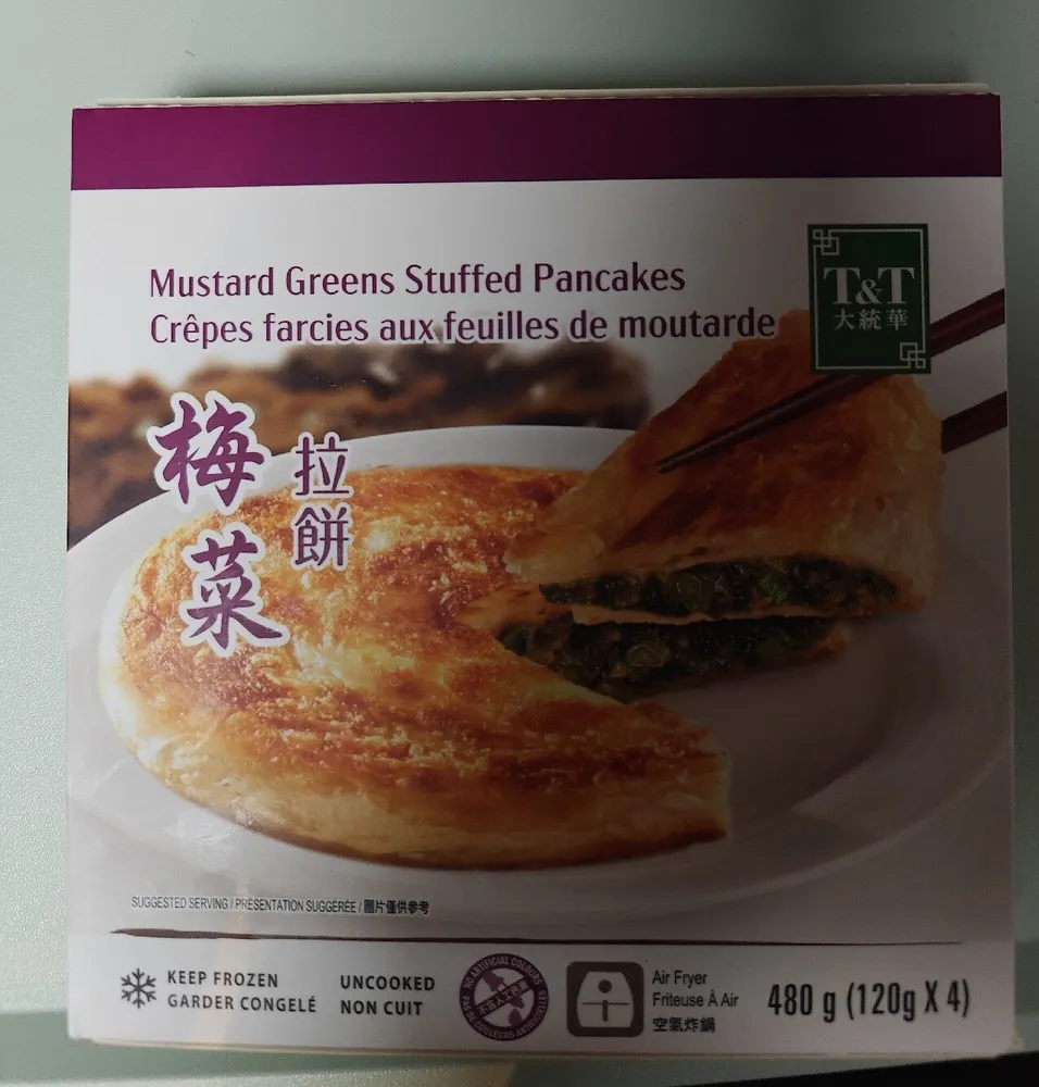 Mustard Greens Stuffed Pancakes