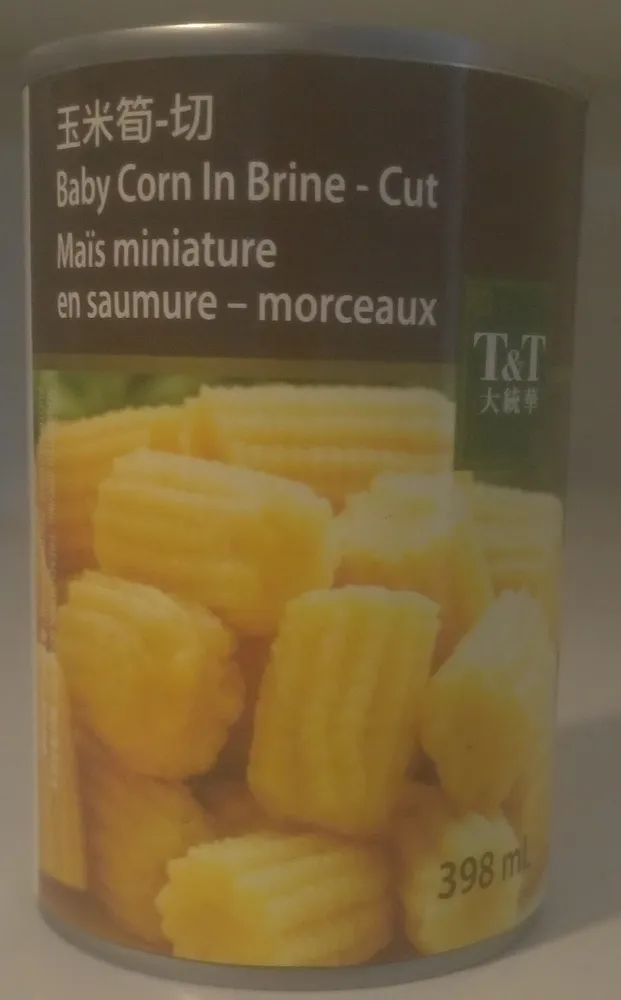 Baby Corn in Brine - Cut