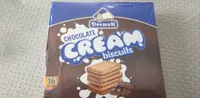Chocolate cream biscuits