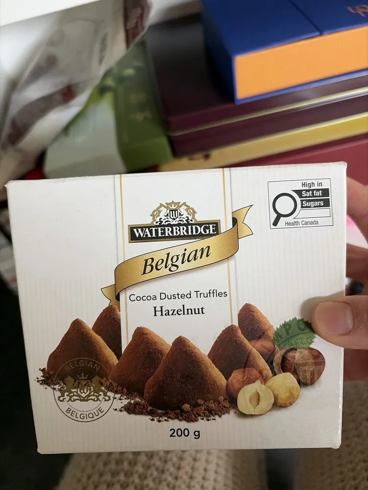 Belgian Cocoa Dusted Truffles Hazelnut