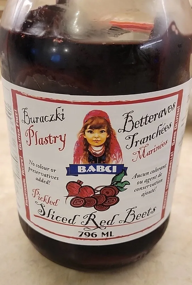 Sliced red beets