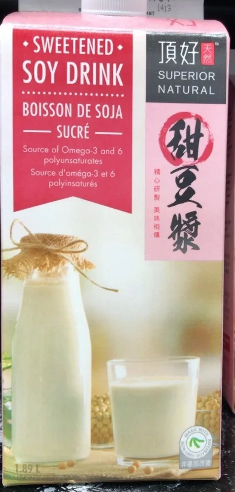 Sweetened soy drink