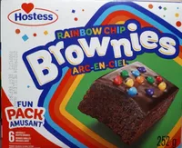 Rainbow chip brownies