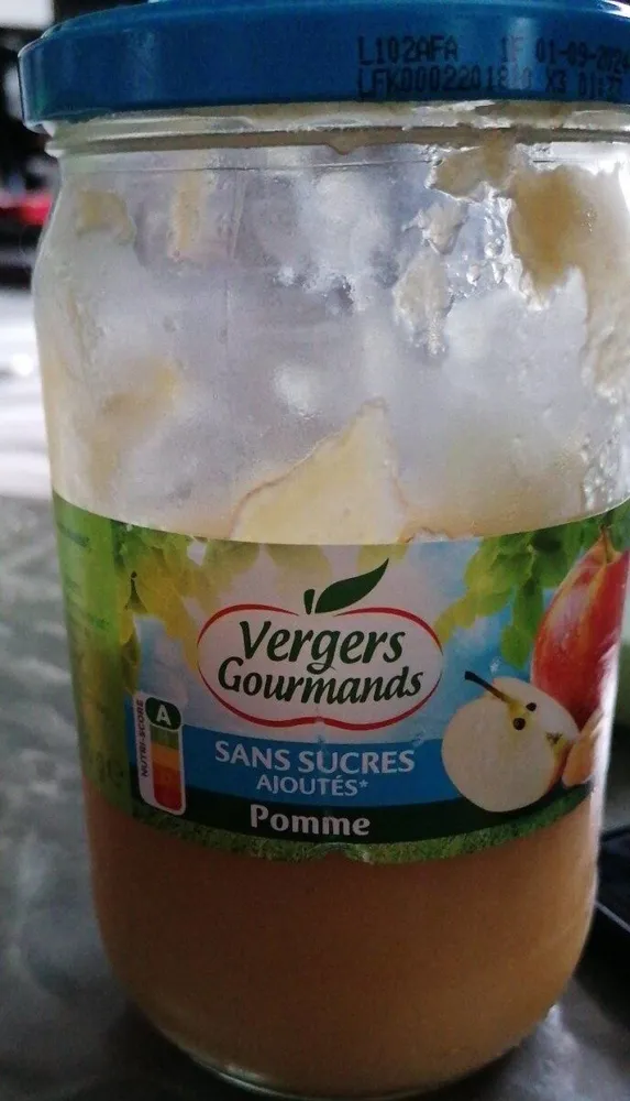Purée de pommes sans sucres ajoutés