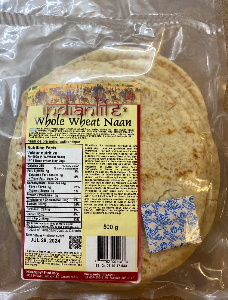Whole Wheat Naan