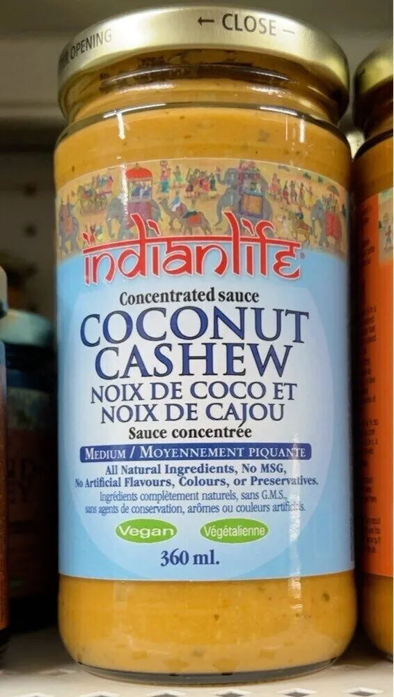 Coconut cashew sauce