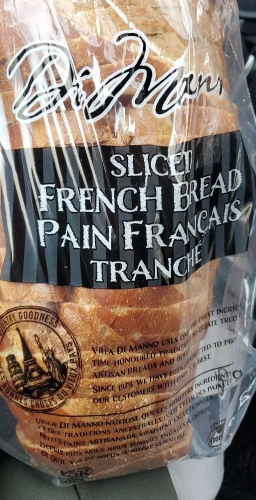 Sliced French bread