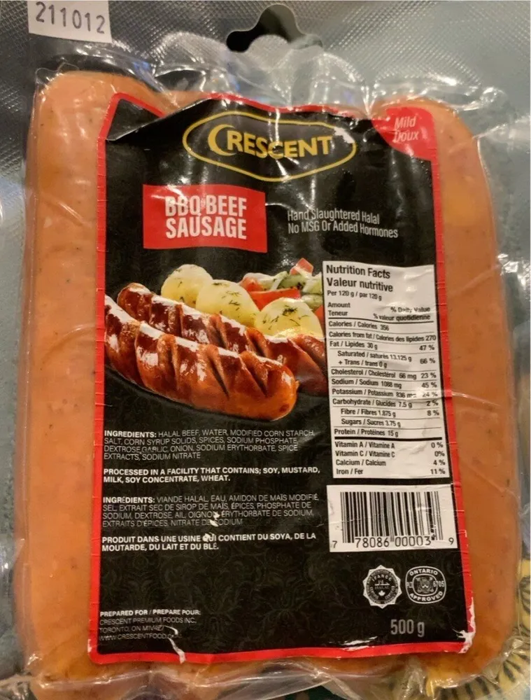 BBQ Beef Sausage