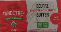 Beurre baratté salé