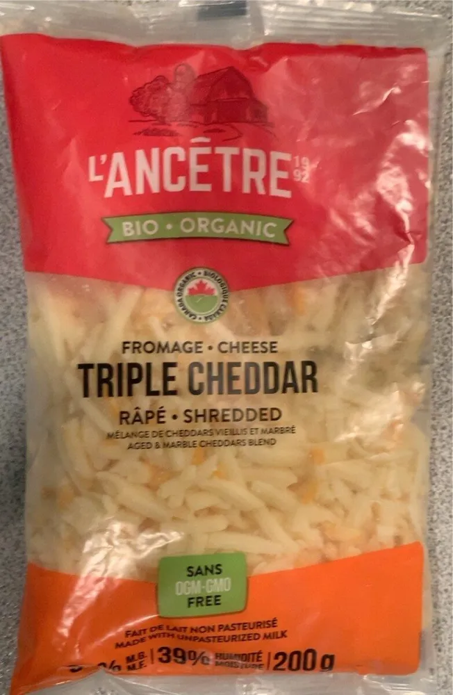 Fromage triple cheddar râpé