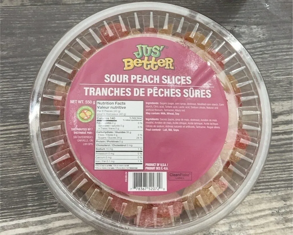 Sour Peach Slices