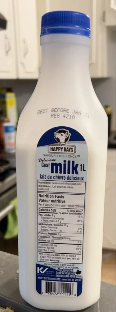 Happy days Goat milk