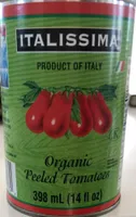 Organic peeled tomatoes