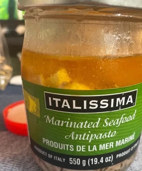 Marinated seafood antipasto