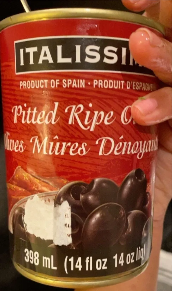 Pitted ripe olives