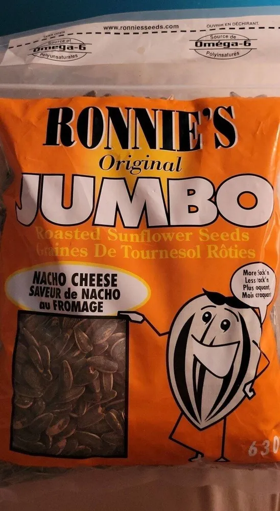 Ronnie's Jumbo Nacho Cheese Sunflower Seeds