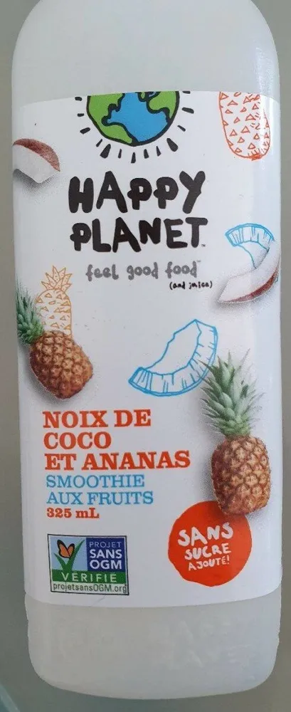Noix de coco et ananas smoothie