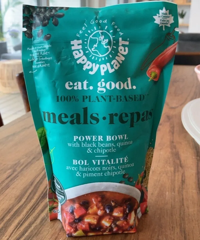 Power Bowl with boack beans, quinoa and chipotle