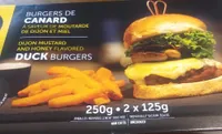Burger de canard moutarde et miel
