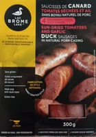 Saucisse de canard tomates séchées et ail