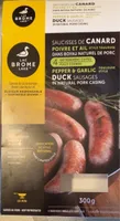 Saucisses de canard au poivre et ail