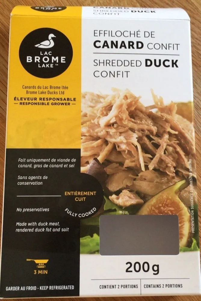 Effiloche de canard confit