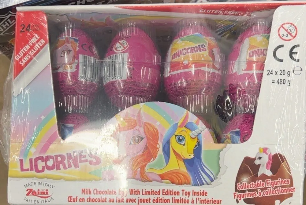 Milk chocolate egg with limited edition toy inside