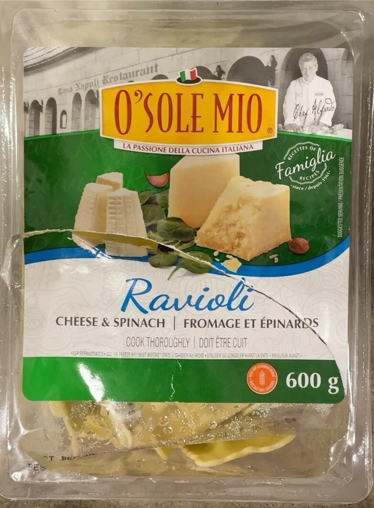 Ravioli Fromage et Epinards