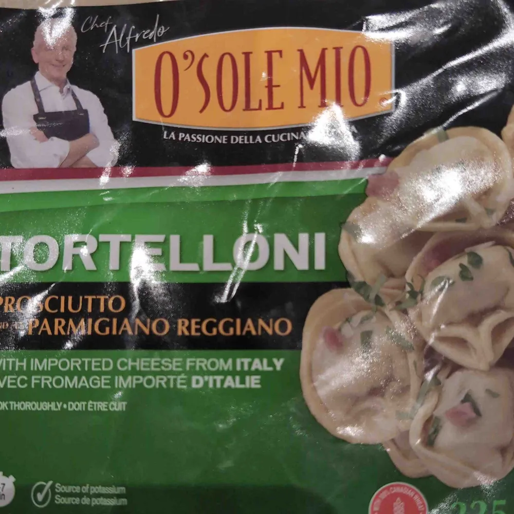 Tortelloni prosciutto and Parmigiano reggiano