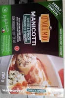 Manicotti fromage et épinards avec sauce rosée crémeuse