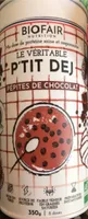 Le veritable p’tit dej pepites de chocolat