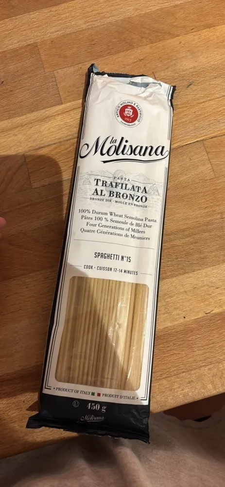Pâtes 100% semoule de blé dur