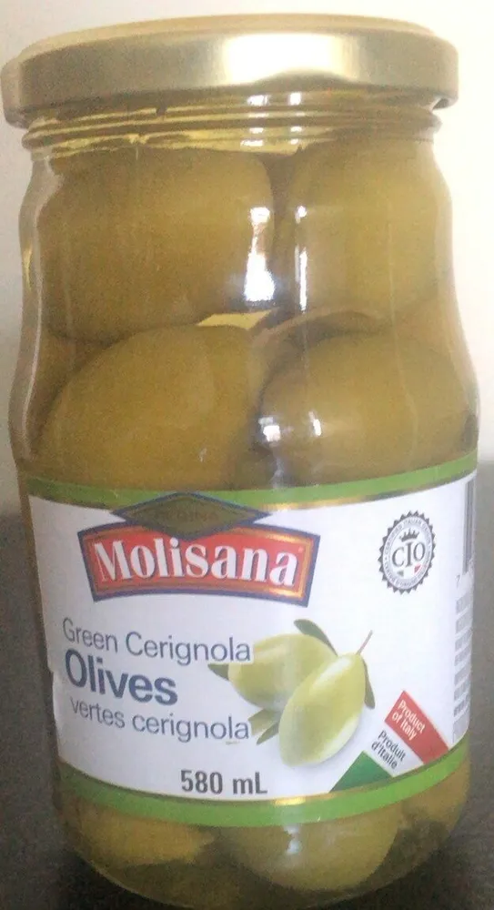 Green cerignola olives