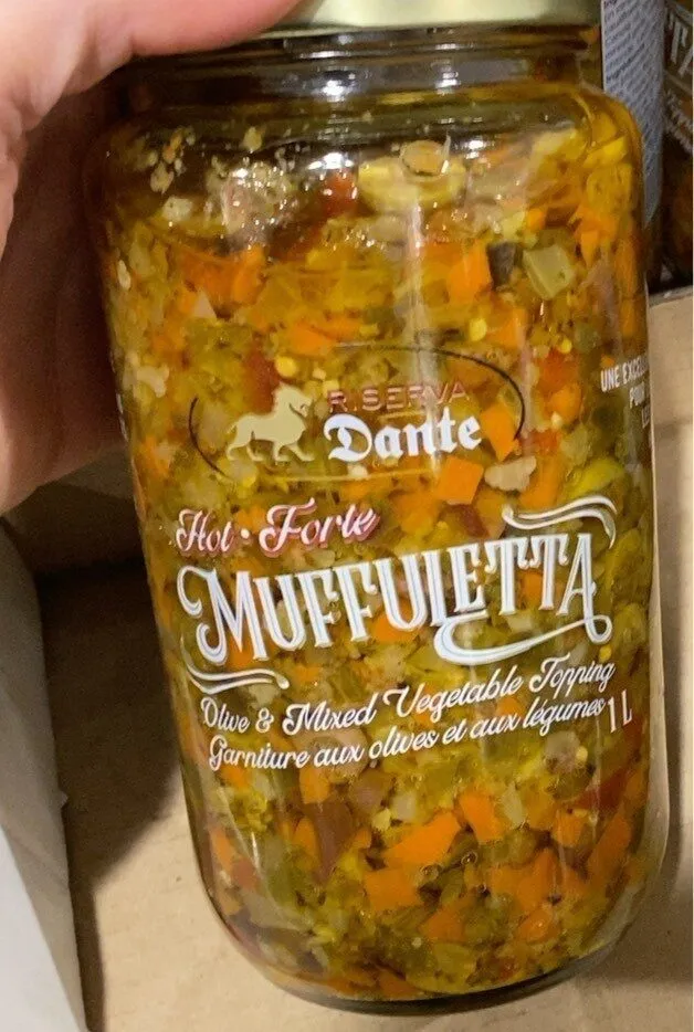 Olive & mixte vegetable topping