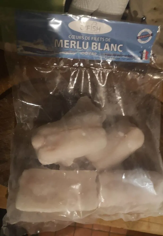 Cœurs de filet de merlu blanc