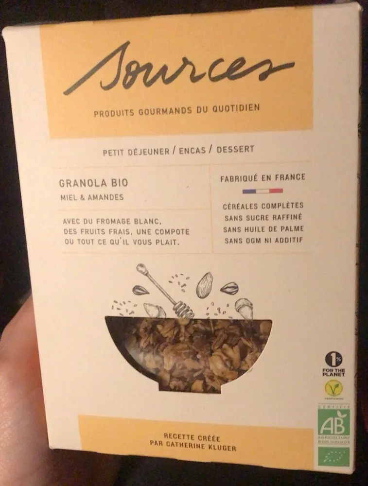 Granola bio miel & amandes