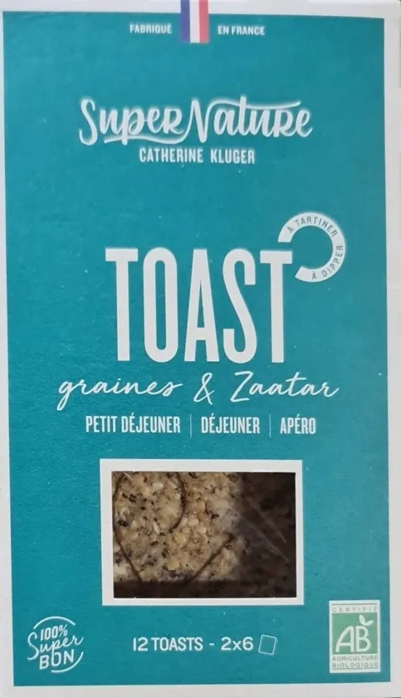 Toast Graines et Zaatar