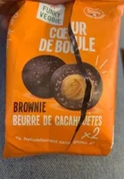 Coeur de boule, brownie beurre de cacahuètes