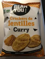 Crackers de lentilles Curry