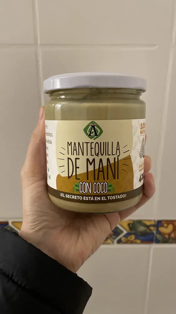 MANTEQUILLA DE MANI CON COCO