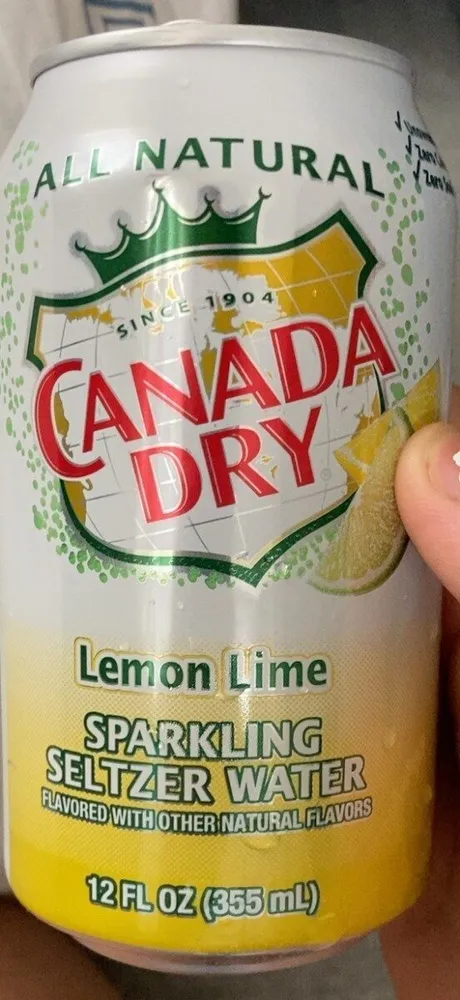 Sparkling seltzer water lemon lime