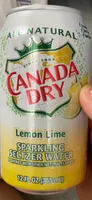 Sparkling seltzer water lemon lime