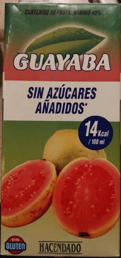 Néctar de guayaba sin azúcares