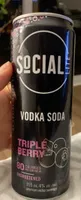 Triple berry vodka soda