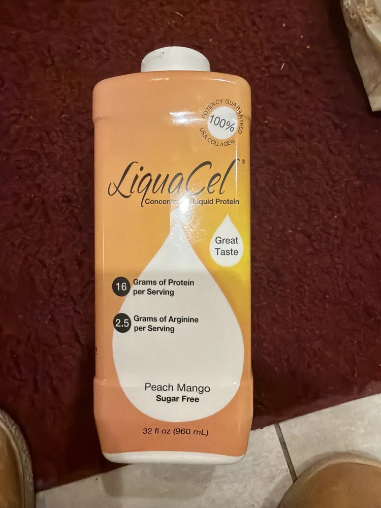 Liquacel Concentrated Liquid Protein Peach Mango Sugar Free