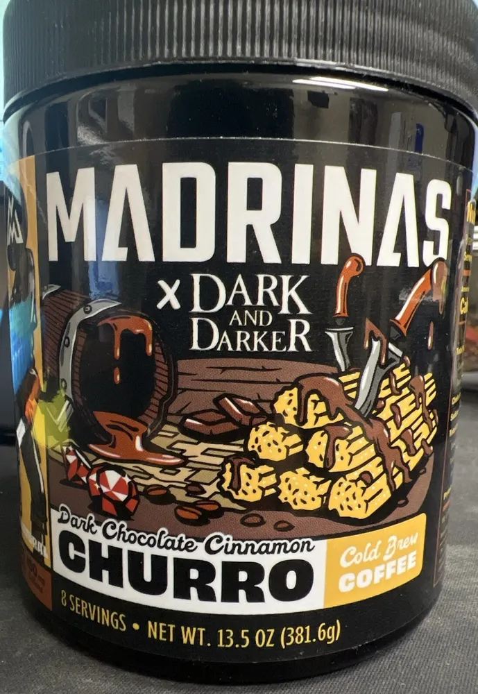 Dark Chocolate Cinnamon Churro Cold Brew Coffee, Madrinas X Dark And Darker