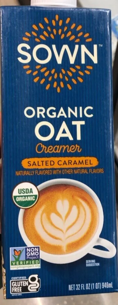 Organic Sweetened Oat Creamer Salted Caramel