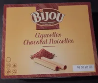 Cigarettes chocolat noisettes